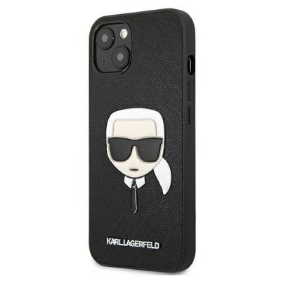 2. Karl Lagerfeld KLHCP13SSAKHBK iPhone 13 mini 5,4" czarny/black hardcase Saffiano Ikonik Karl's Head