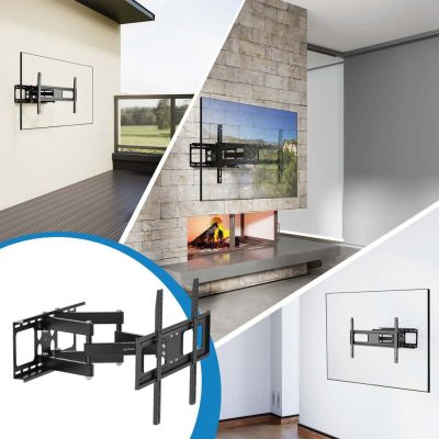 3. Manhattan Outdoor-TV-Wandhalterung, voll beweglich, 37–86 Zoll, 50 kg