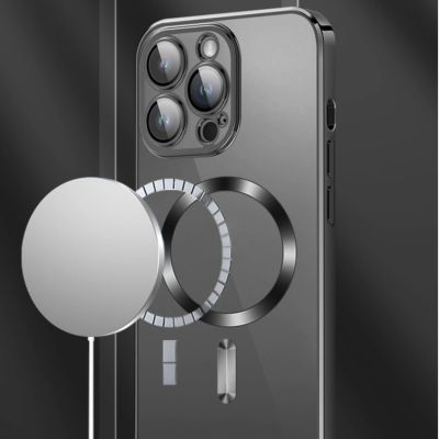 2. Wozinsky Galvanisiertes Magsafe Case für Samsung Galaxy S24 FE - Schwarz