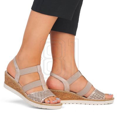 20. Bequeme Keilsandaletten Remonte W RKR667 Roségold