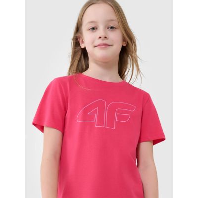 3. Mädchen-T-Shirt mit Aufdruck, regulär, Größe 4F 4FJWSS25TTSHF2176-55S