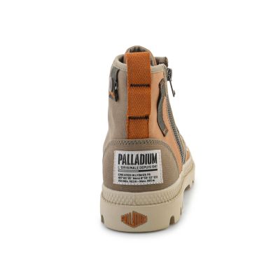 6. Palladium Herren Pampa Detroit Zip SU 04612-961-M Dunkelgrün/Braun
