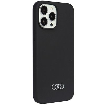2. Audi Silikonhülle iPhone 13 Pro Max 6,7" schwarz/schwarz Hardcase AU-LSRIP13PM-Q3/D1-BK