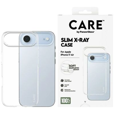 CARE by PanzerGlass Modisches X-Ray Soft Basic Case für iPhone Air - Transparent