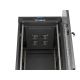 24. LANBERG Standschrank 19" 24U 600x800 Schwarze Glastür LCD (Flatpack) V2