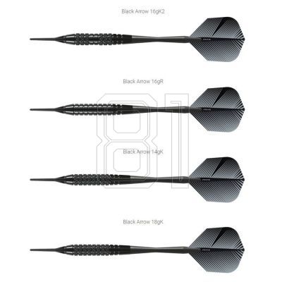 2. Harrows Black Arrow Softip Darts HS-TNK-000013120