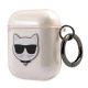 3. Karl Lagerfeld Glitter Choupette Case für AirPods 1 / 2 - Gold