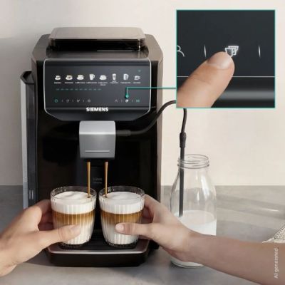 2. Siemens EQ500 iAroma TP553E07 15-Bar-Espressomaschine | Klavierlack