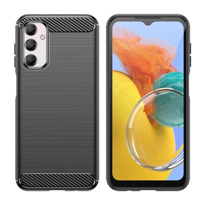 3. Flexible Carbon-Musterhülle für Samsung Galaxy M14 Carbon Case - schwarz