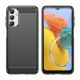 3. Flexible Carbon-Musterhülle für Samsung Galaxy M14 Carbon Case - schwarz