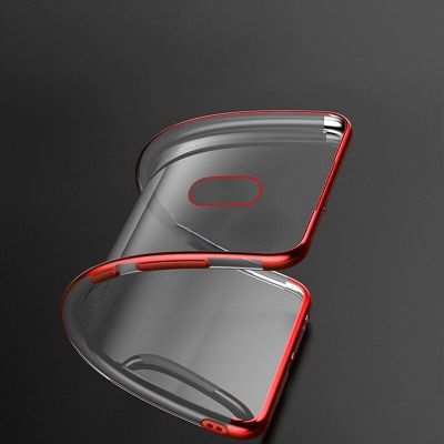 8. Clear Color Silikon Gel Electroplating frame Handyhülle Schutzhülle für Xiaomi Redmi 8A blau