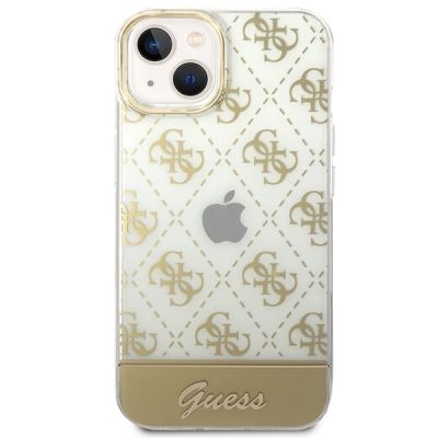 3. Guess GUHCP14MHG4MHG iPhone 14 Plus 6,7 "Gold / Gold Hardcase 4G Pattern Script