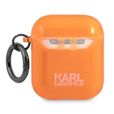 2. Karl Lagerfeld Choupette-Hülle für AirPods 1/2 – Orange