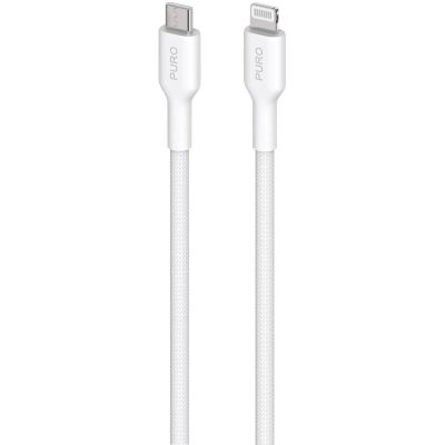 Puro Fabrik USB-C – Lightning Kabel mit MFI 1,2 m – Weiß