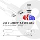 3. CLUB3D USB C zu HDMI™ 2.0 UHD Kabel Aktiv 1,8 m / 5,9 Fuß