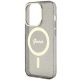6. Guess, GUHMP14LHCMCGK iPhone 14 Pro 6,1" schwarz/schwarz Hardcase Glitter Gold MagSafe