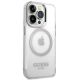 4. Guess GUHMP14XHTRMS iPhone 14 Pro Max 6,7" srebrny/silver hard case Metal Outline Magsafe
