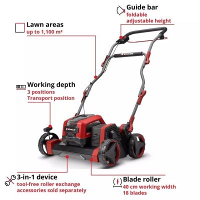 2. Aerifizierer/Vertikutierer GP-SC 36/40 Li BL-Solo EINHELL