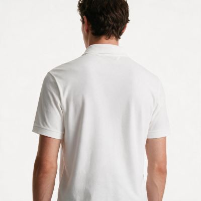 9. Paul&Shark Herren-Polohemd aus Baumwolle, Weiß, 99311001-10