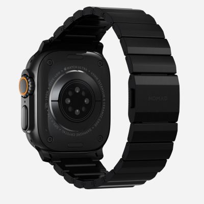 5. NOMAD Titanarmband – Titanarmband für Apple Watch 46 mm/49 mm (schwarze Hardware) V2