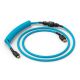 2. Glorious Gaming GLO-KB-ACC-CBL-COIL-EBLU Tastatur-/Mauskabel, hellblau, 1,4 m