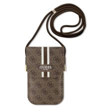 Guess GUOWBP4RPSW Handtasche – braune 4G-Streifen
