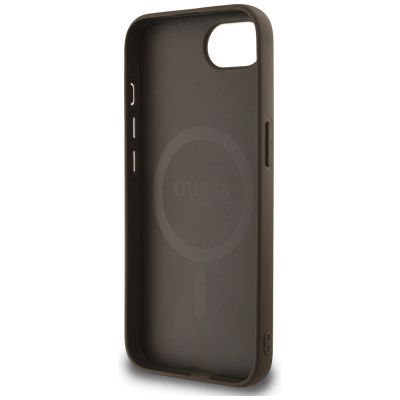 7. Guess 4G Flowers Print MagSafe Hülle für iPhone 16e - braun