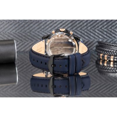 7. FOSSIL Grant Herrenuhr aus Leder FS5061 + Box