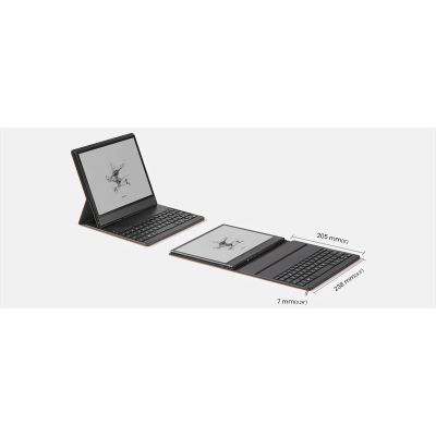 10. Onyx Note Air 5 C braune magnetische Hülle mit Tastatur