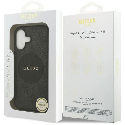 8. Guess 4G Circle Classic Logo MagSafe Hülle für iPhone 17 - Schwarz