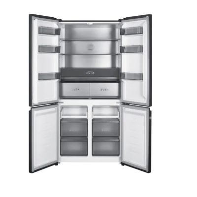 2. Mehrtüriger Einbau-Kühlschrank mit No-Frost-Technologie, Modell MPM-503-SSI-11, schwarzes Glas