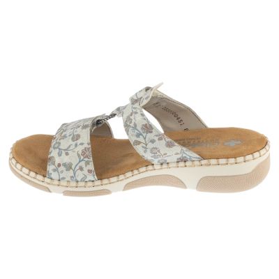 2. Rieker Pantoletten 66292-90 Weiß 36