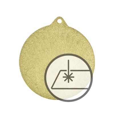 2. Medaille mit Gravur auf Laminat