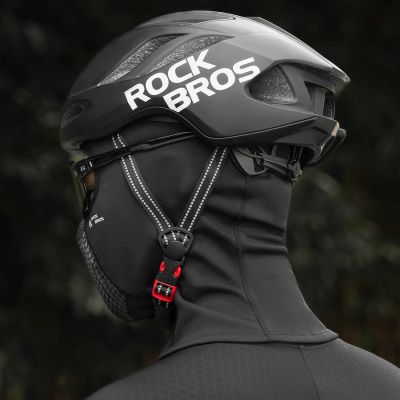 8. Rockbros LF25699 Fleece-Fahrrad-Sturmhaube – Schwarz