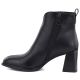 3. Schwarze Damen-Ankle-Boots aus Leder mit hohem Absatz, Modell Vinceza 67057