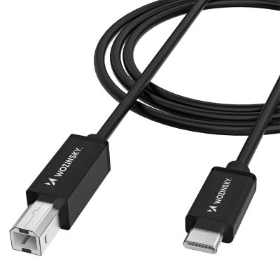 Wozinsky WKDDY2S USB-B - USB-C Kabel 2m - Schwarz
