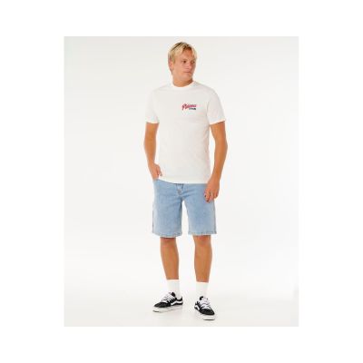 4. Herren-T-Shirt RIP CURL Desti Animals Tee weiß