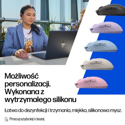 9. HP 400 Quiet Purple Wireless Mouse AZ7B7AA