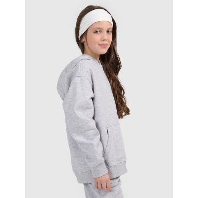3. Mädchen-Sweatshirt mit Kapuze, offen, 4F 4FJWMM00TSWSF1862-25M