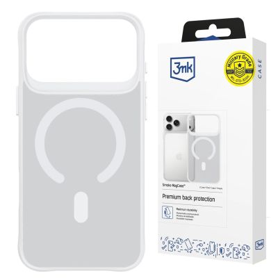 20. 3mk Smoke MagCase für iPhone 17 Pro - Weiß-Transparent