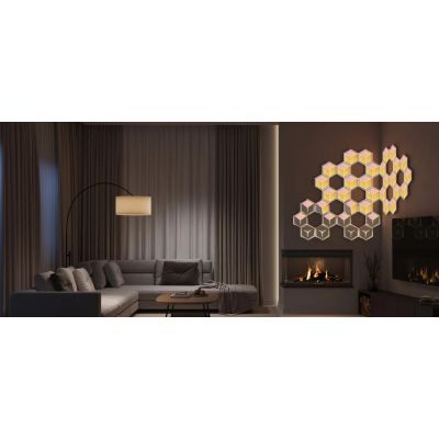 12. Govee H606A Glide Hexagon Light Panels Ultra 7er-Pack | LED-Beleuchtung | RGBIC, 2,4-GHz-WLAN, Bluetooth