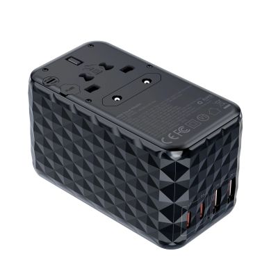 2. Choetech PD6028 EU / US / AUS / UK Reiseadapter 2x USB-C 2x USB-A 100W - Schwarz