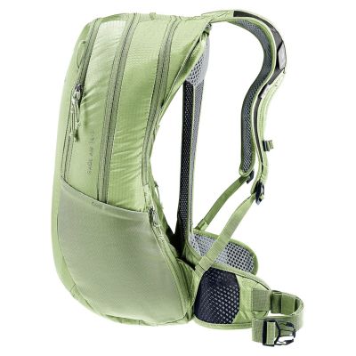 4. Deuter Race Air 14 + 3 Fahrradrucksack, Mineral/Handschuh