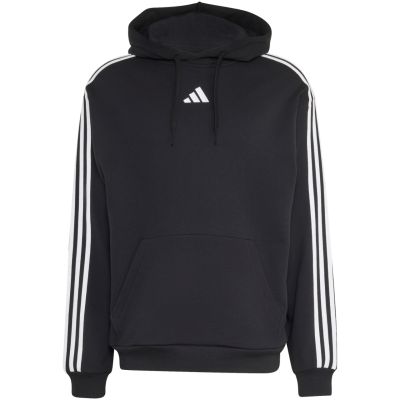 2. adidas Essentials Herren-Hoodie mit 3 Streifen aus French Terry, Schwarz, KY6605