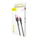 9. Baseus Cafule USB-A / Lightning 2.4A QC 3.0 Kabel 0,5 m - Schwarz und Rot
