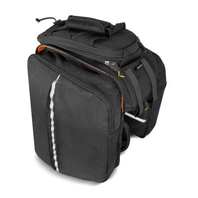 9. Wozinsky große Fahrradgepäckträgertasche 35l + Regenschutz schwarz (WBB19BK)