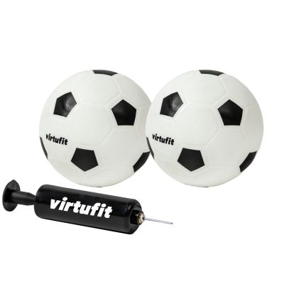 8. VIRTUFIT KINDER-FUSSBALLTOR-SET MIT 2 BÄLLEN UND PUMPE - FUSSBALLTORE - 92