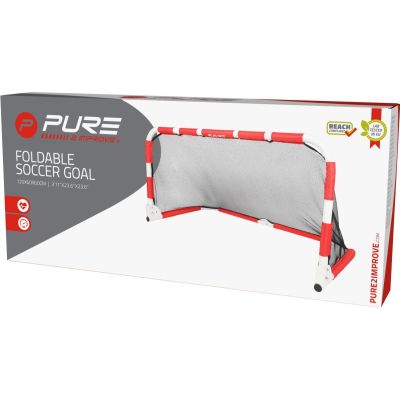 25. Faltbares Fußballtor 120x60x60cm Pure 2 Improve