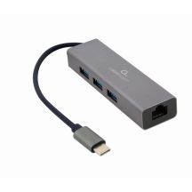 GEMBIRD-ADAPTER USB-C -> LAN RJ-45 1GB ON HUB 3X USB 3.1-KABEL