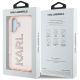 8. Karl Lagerfeld IML Strass Logo iPhone 16 Hülle - Rosa